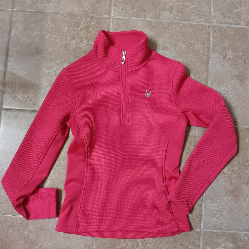 Spyder Core ZipUp Sweater Fleece Jacket Pink Women (S)
